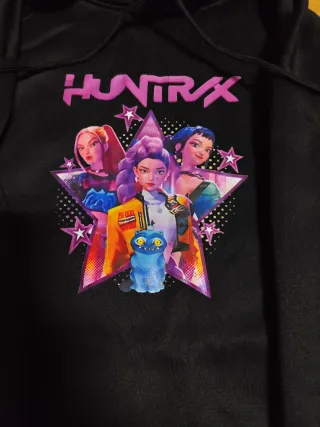 Moletom com capuz preto estampa Huntrax