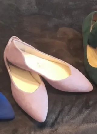 Zapatos manoletina morado muy claro