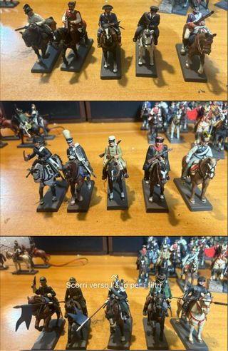 Soldatini Dea Piombo Cavallo Collezione 60pz