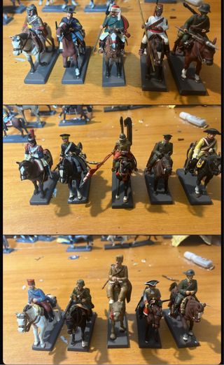 Soldatini Dea Piombo Cavallo Collezione 60pz