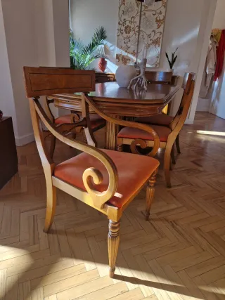 Mesa extensible de madera maciza