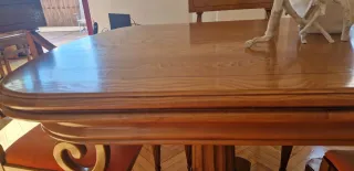 Mesa extensible de madera maciza