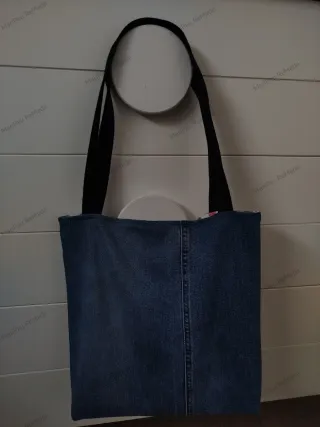 Bolsa de tela vaquera reciclada