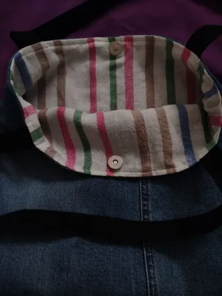 Bolsa de tela vaquera reciclada