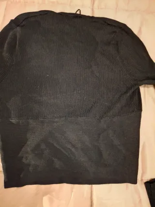 Jersey Zara Negro Manga Larga