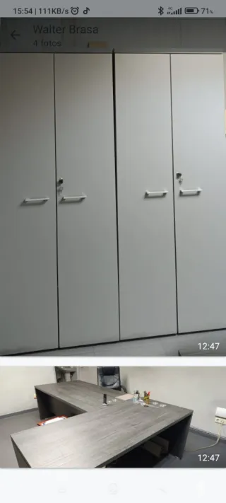 Mobili da ufficio in metallo e legno