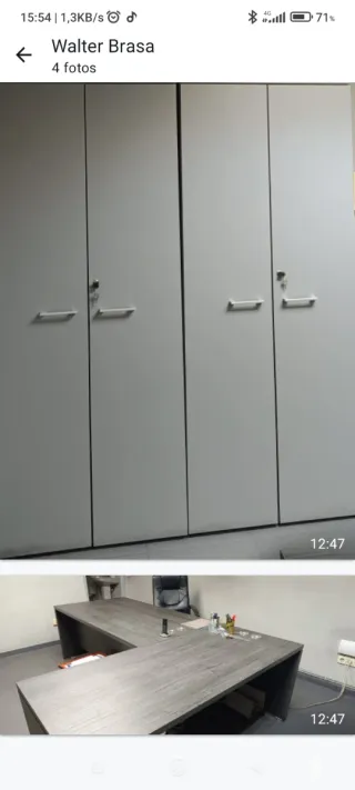 Mobili da ufficio in metallo e legno