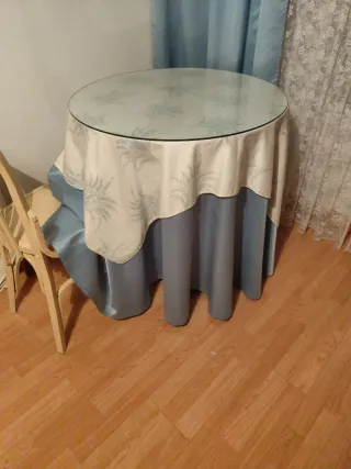 Mesa camilla redonda cristal