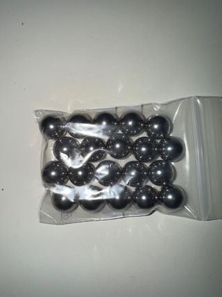 20 Bolas Acero 12,7mm Calibre .50