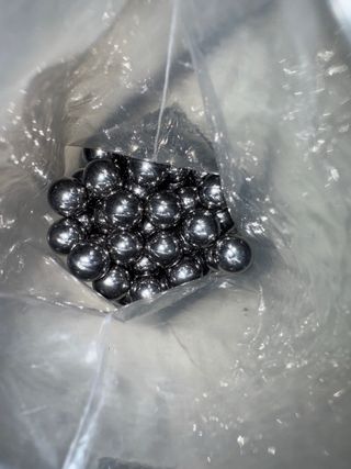 20 Bolas Acero 12,7mm Calibre .50