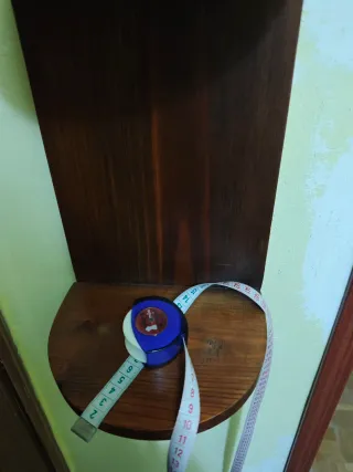 Repisa de madera, 1m alto x 15cm ancho