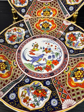 Pareja Platos Japoneses Decorativos