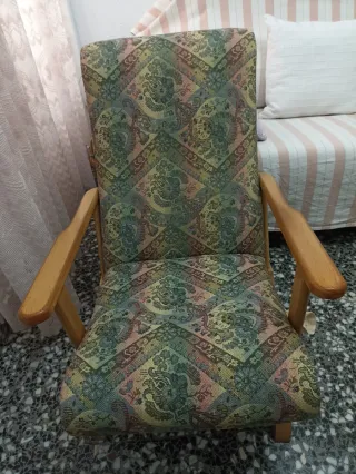 Balancín de tela y madera