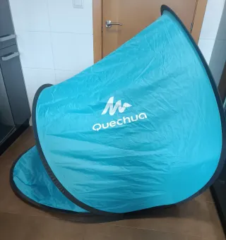 Refugio Quechua azul instantáneo. Paravientos.