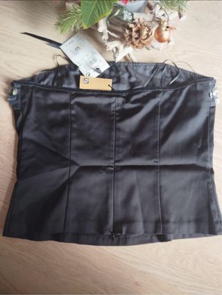 Top Tintoretto lentejuelas negro y plata