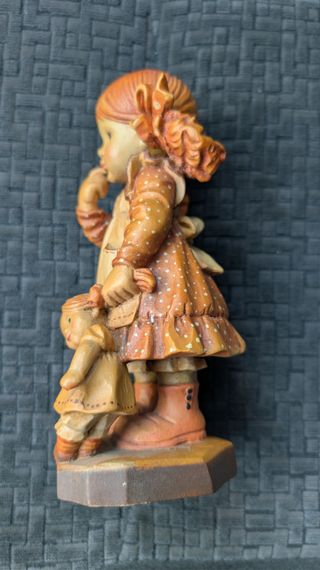 Statuina Intagliata In Legno ANRI Da Collezione