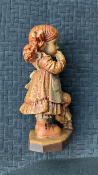 Statuina Intagliata In Legno ANRI Da Collezione