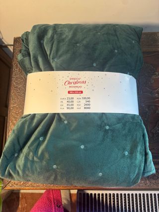 Cobertor Pepco Christmas Verde Novo