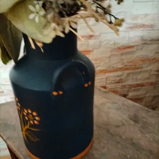 Perola lechera antigua azul