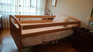 Cama articulada sanitaria con colchón
