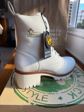 Botas Panama Jack Talla 41 Piel Blancas