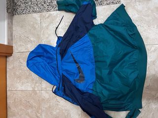 Cortavientos Nike Vintage Azul y Verde