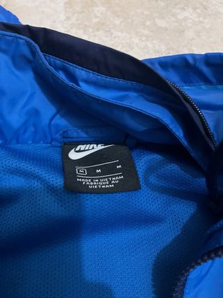 Cortavientos Nike Vintage Azul y Verde