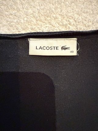 Cárdigan Lacoste Negro 6 Botones