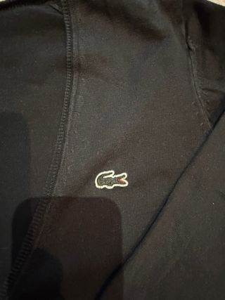 Cárdigan Lacoste Negro 6 Botones