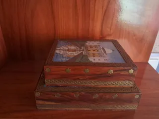 Cajas de madera decoradas Taj Mahal