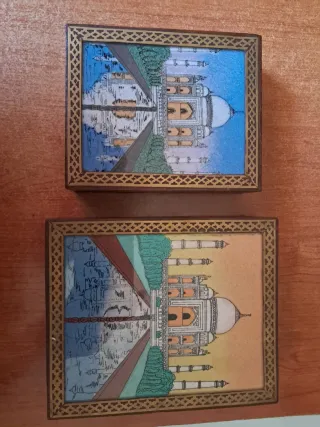 Cajas de madera decoradas Taj Mahal