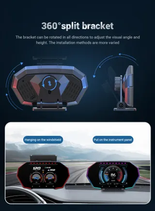 Pantalla HUD F11 OBD2 + GPS