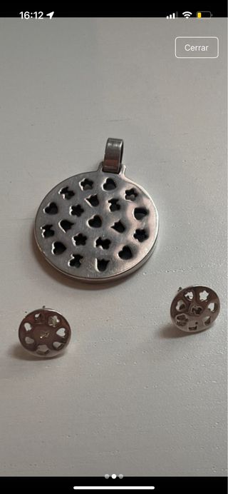 Juego Colgante y Pendientes Tous Plata 925