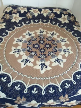 Coperta matrimoniale vintage artigianale