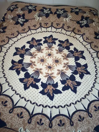 Coperta matrimoniale vintage artigianale