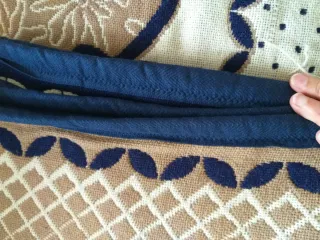 Coperta matrimoniale vintage artigianale