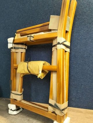 Silla de director plegable madera maciza de teca