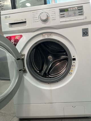 Lavadora LG 8kg Inverter Direct Drive semi nueva