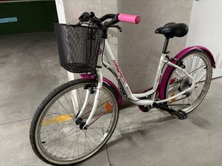 Bicicleta Paseo Niña Megamo Blanca/Rosa