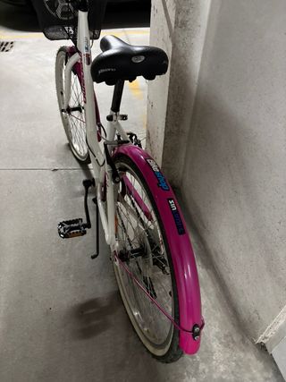 Bicicleta Paseo Niña Megamo Blanca/Rosa