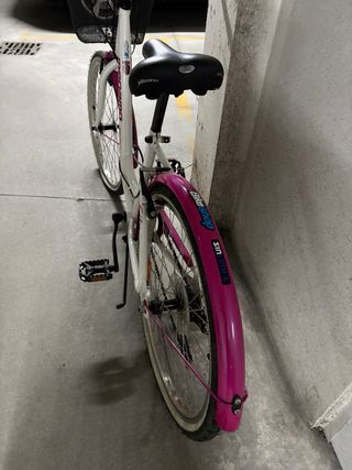 Bicicleta Paseo Niña Megamo Blanca/Rosa