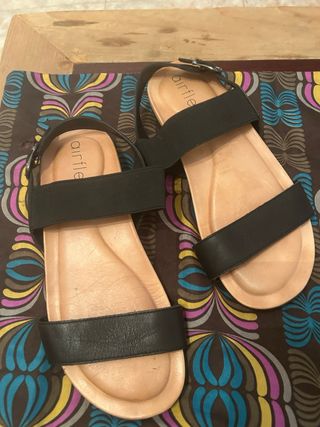 Sandalias Airflex Piel Negras