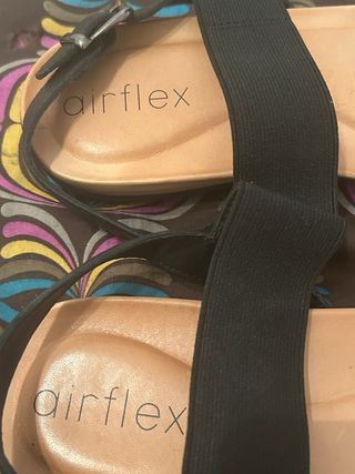 Sandalias Airflex Piel Negras