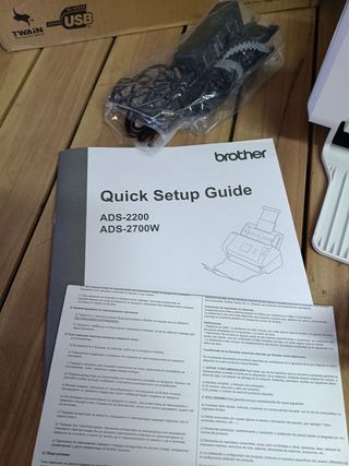 Scanner ADF Brother ADS-2200 600 x 600DPI A4 Nero, Bianco - Scanner (215,9 x 355,6 mm, 600 x 600 DPI, 1200 x 1200 DPI, 48 bit, 8 bit, 35 ppm)