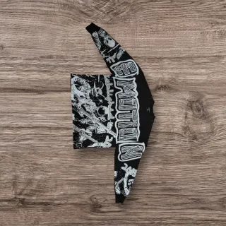 Camiseta manga larga negra y blanca