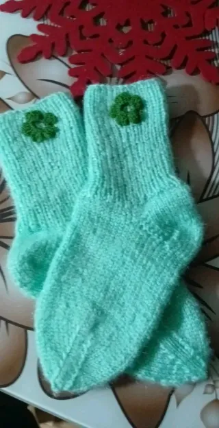 Calcetines de lana tejidos a mano Talla 38-39