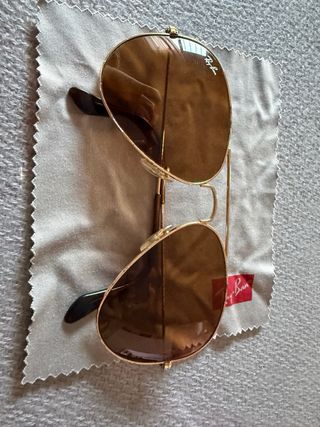 Gafas de sol Ray-Ban Aviator Marrón/Dorado