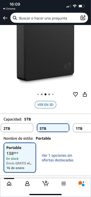 Disco Duro Externo Seagate 5TB