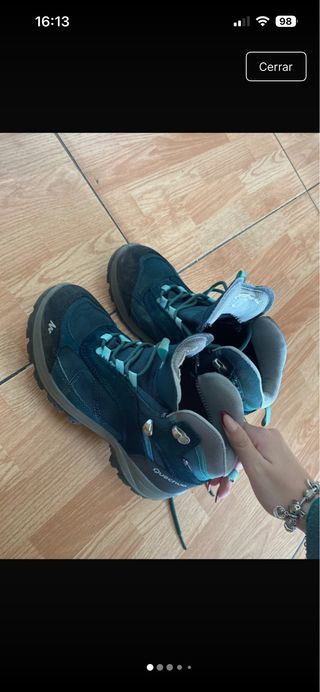 Botas de senderismo Quechua azul/verde