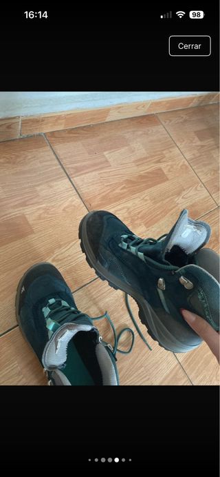 Botas de senderismo Quechua azul/verde